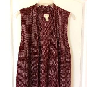 Gently Used Chico's long sweater vest
